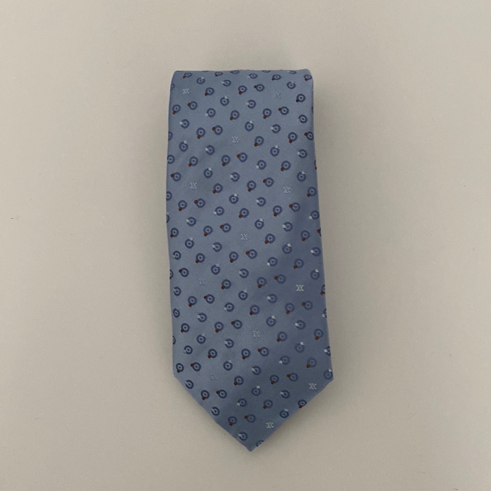 Celine Baby Blue Silk Tie 👔